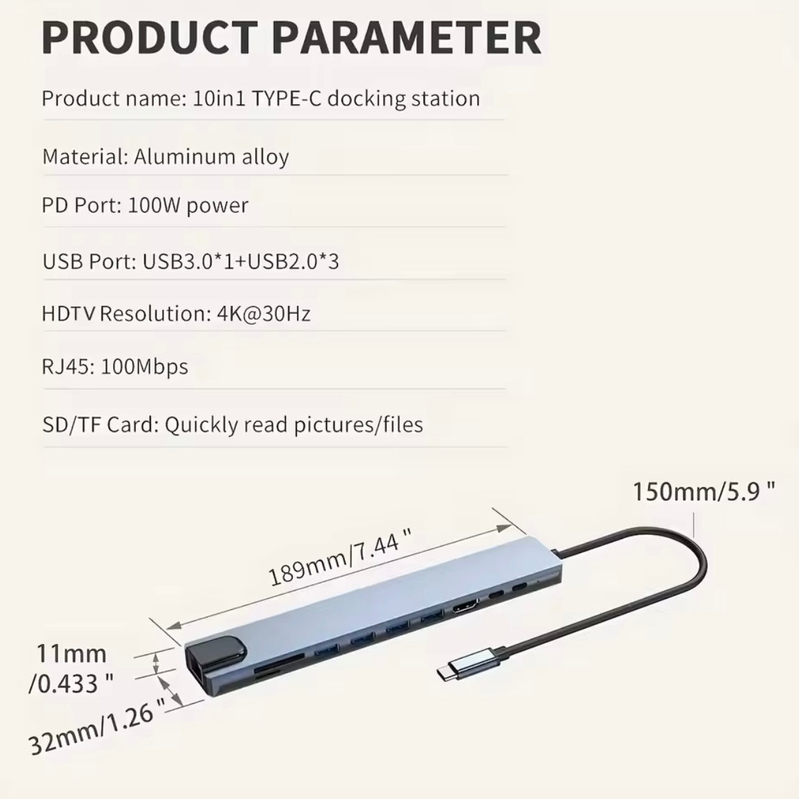 10 in 1 PC Adapter