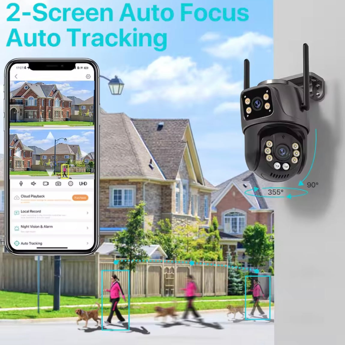 4K Wifi Outdoor Dual Kamera