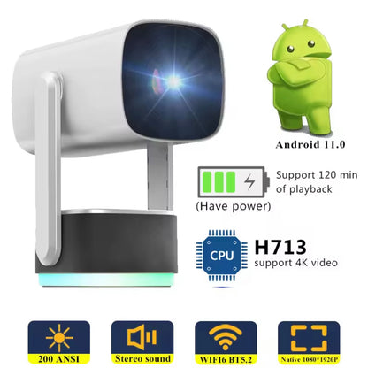 4K Android Projektor mit Akku